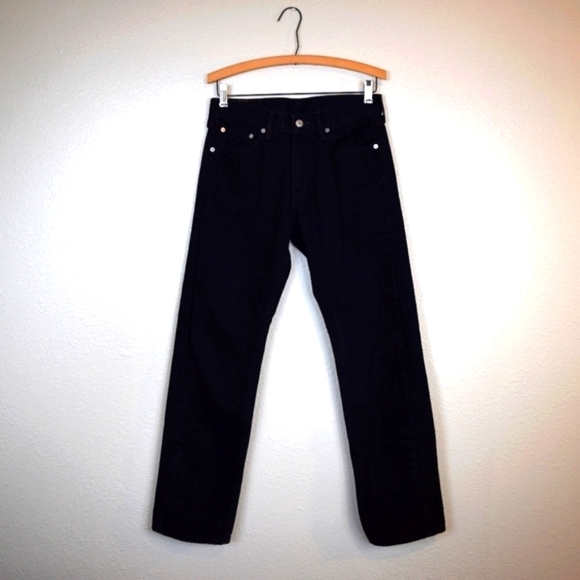 LEVI'S505 BLACK JEANS 30x32